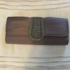 NWT taupe clutch